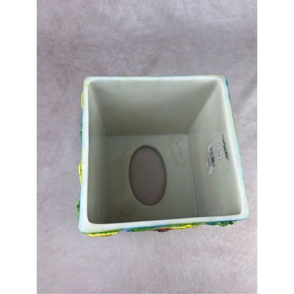 Vintage Sue Zipkin Zippy Fish Tissue Box Underwater Beach Fish Theme - Picture 8 of 11